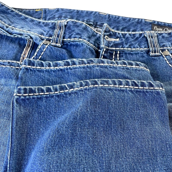 Rock 47 Denim Boot Cut Jeans Thick Accent Stitching in Size 40 x 34 -100% Cotton - Picture 9 of 14